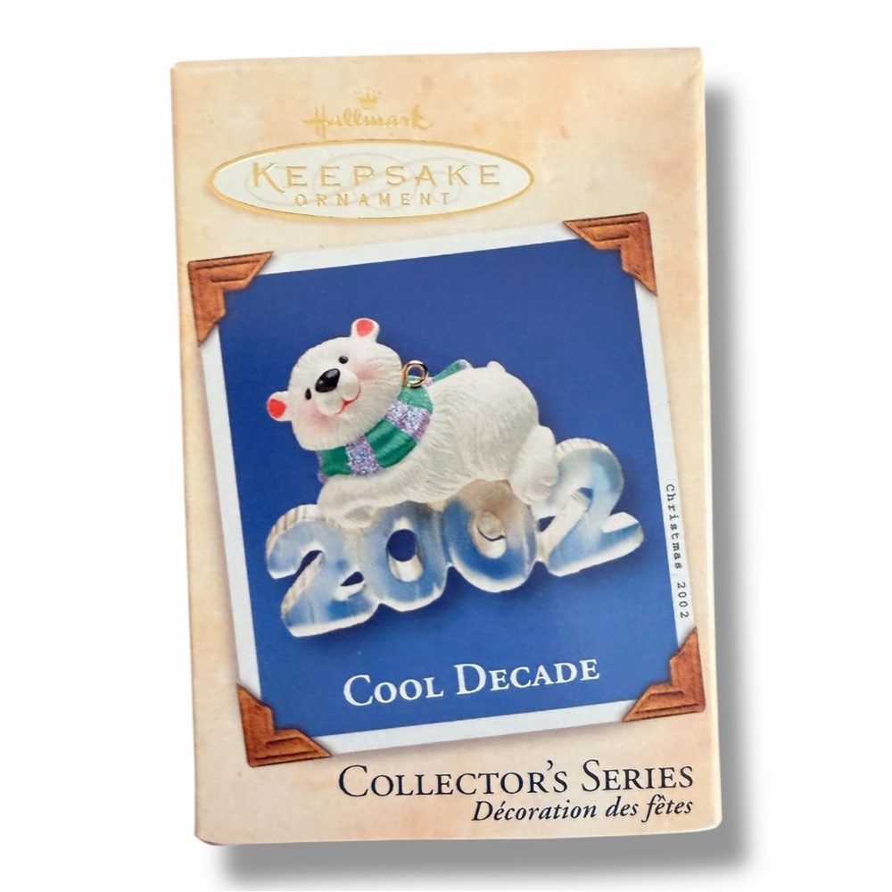 Vintage 2002 Hallmark "Cool Decade" Keepsake Ornament NIB Card Included